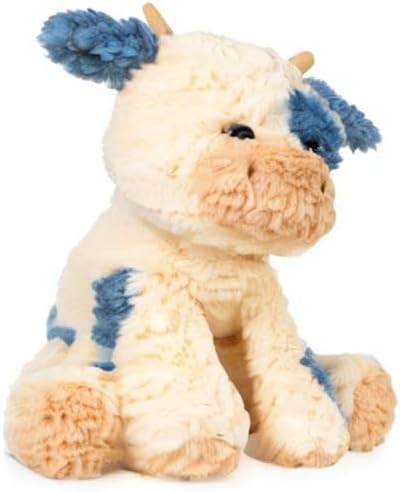 Soft Plush Cow Stuffed Animal Sensory Toy for Cozy Comfort