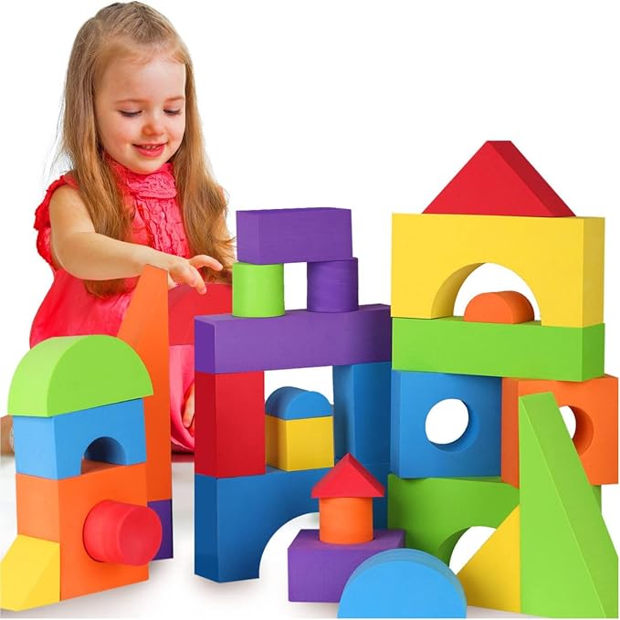 Large Soft Foam Building Blocks for Toddlers Creative Play