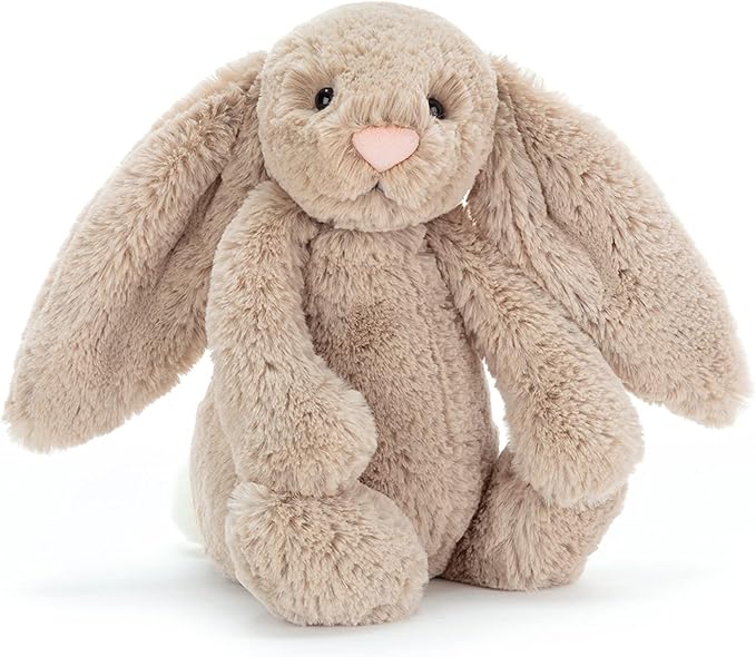 Soft Beige Bunny Plush Toy for Cuddles, Comfort and Playtime