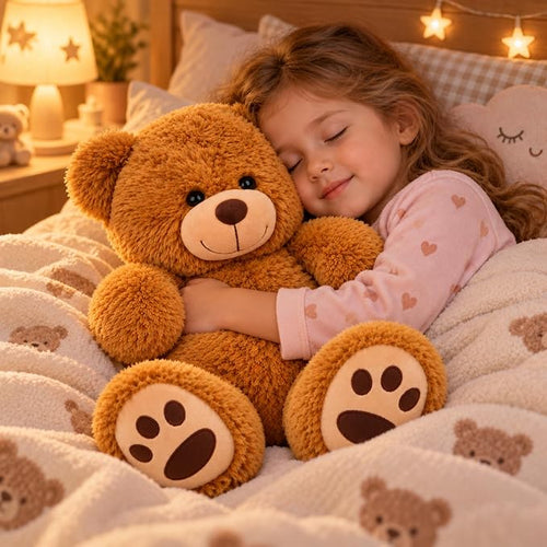 Brown Teddy Bear Plush Toy for Cuddles and Comfort